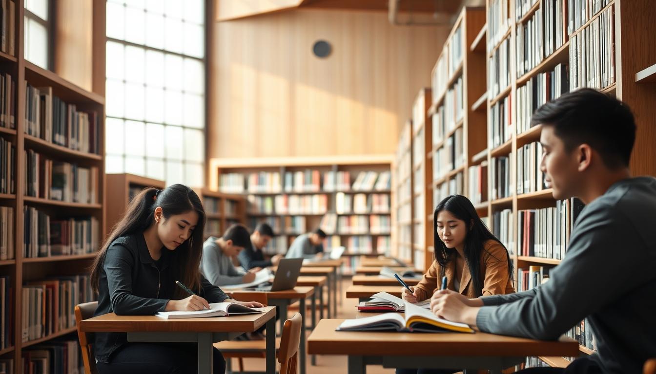 Students conducting research in a laboratory